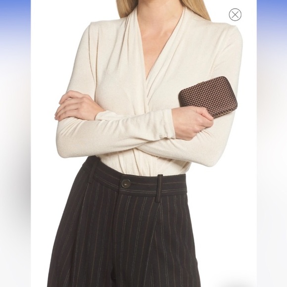 Bronze Acorn-Crystal Textured Card Case Clutch | Reiss - Picture 5 of 7